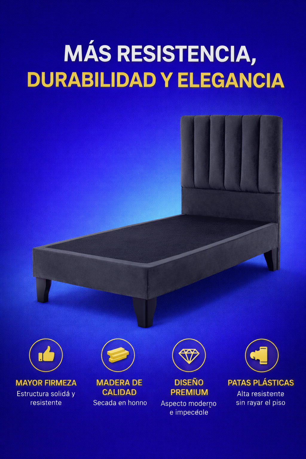 BASE EUROPEA PLAZA Y MEDIA: RESISTENCIA Y ESTILO PARA TU DESCANSO 🛏️✨
