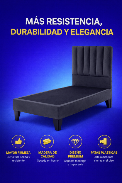 BASE EUROPEA PLAZA Y MEDIA: RESISTENCIA Y ESTILO PARA TU DESCANSO 🛏️✨