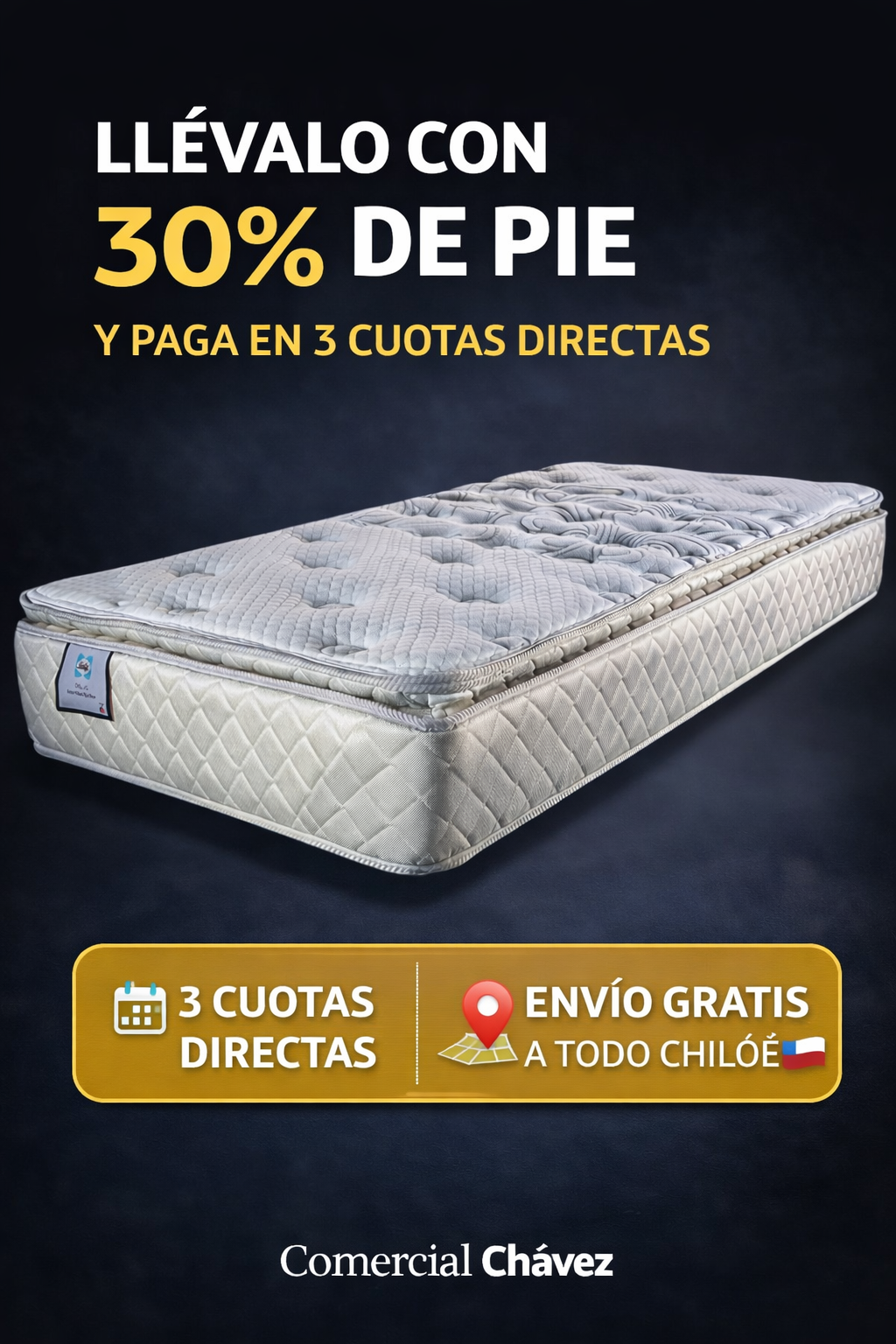 👉 🛏️ COLCHÓN CANAIMA 1 PLAZA Y MEDIA PREMIUM | RESORTES + PILLOW TOP 😴 DESCANSO SUPERIOR