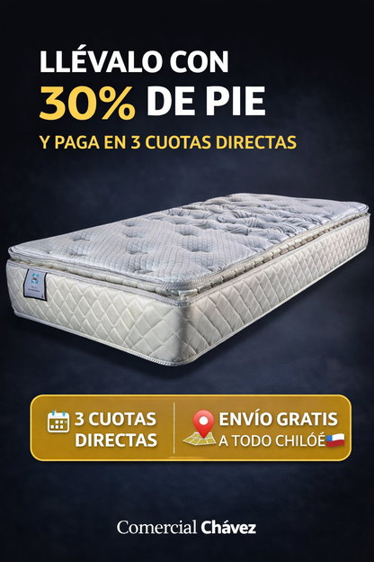 👉 🛏️ COLCHÓN CANAIMA 1 PLAZA Y MEDIA PREMIUM | RESORTES + PILLOW TOP 😴 DESCANSO SUPERIOR